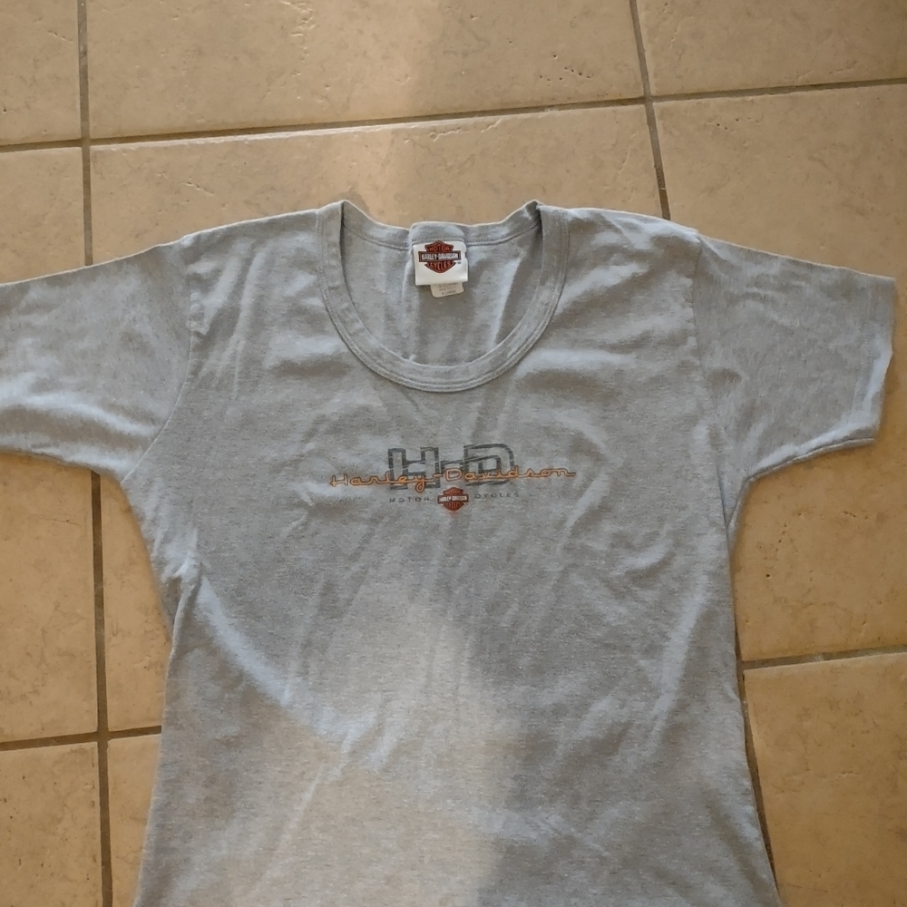 Harley Davidson Motorcycle Women's Tshirt Burlington, N.C. Sz. X-large